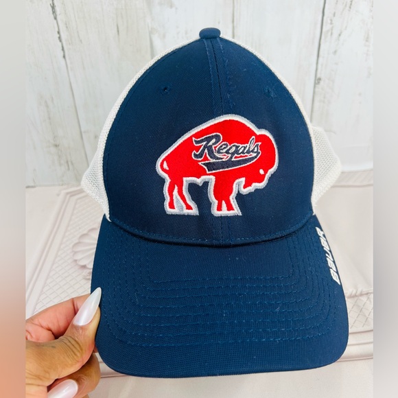 Buffalo Regals Junior Division Hockey New Era Hat Cap 39Thirty Small/Med Blue - Picture 1 of 8
